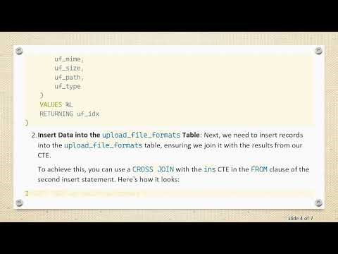 Mastering PostgreSQL Foreign Key Inserts