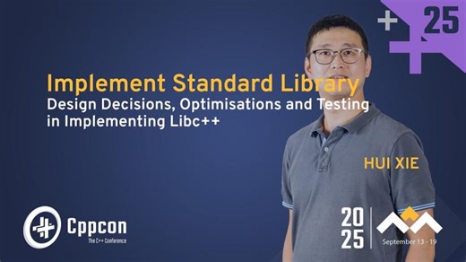 CppCon 2025: Hui Xie on Design, Optimisations, Testing of libc   | CppCon, The C   Conference posted on the topic | LinkedIn