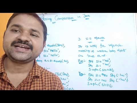 String Comparison In Java - equals(), == Operator, compareTo()