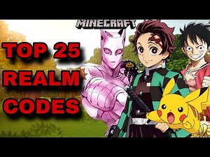 *NEW* TOP 25 BEST REALM CODES FOR MINECRAFT BEDROCK EDITION!