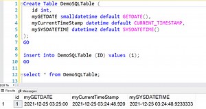 SQL Commands to check current Date and Time (Timestamp) in SQL Server