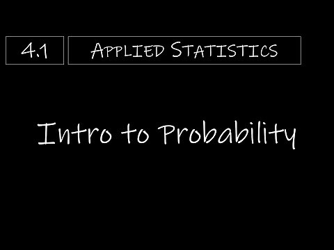 Statistics - 4.1 Intro to Probability