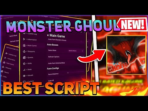 Monster Ghoul Script GUI / Hack (Auto Farm, Auto Quest, Inf Yen, And More) *PASTEBIN 2024*