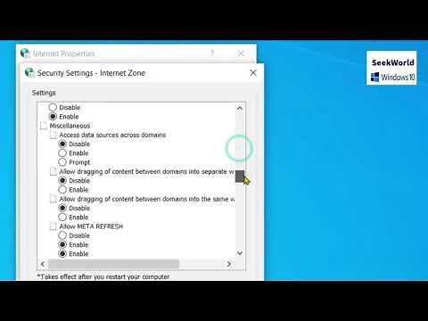 How to Disable or Enable JavaScript in Internet Explorer in Windows 10?