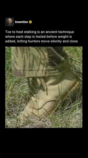 The Ancient Walking Technique That Lets Hunters Move Completely Silent 🥾 #shorts