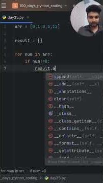 Day 35 of my Python Coding, Moving zeroes at end of array #coding