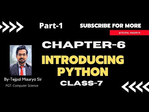 Class 7 Computer | Chapter 6 Introducing Python | Part-1 | Chapter Explanation with Practical
