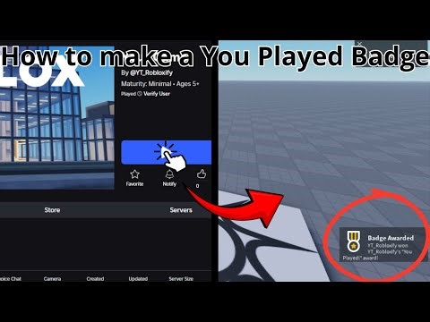 How to make a You Played badge in Roblox Studio