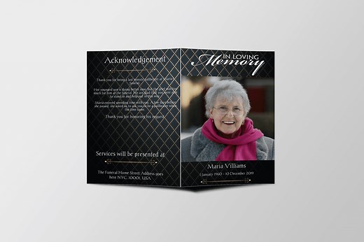 Free Funeral Program Template