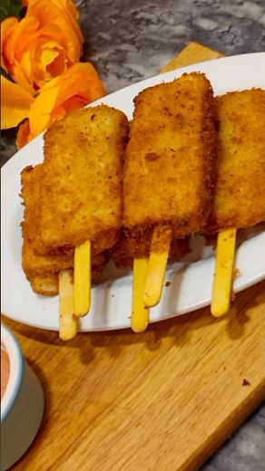 Crispy Bread Popsicle Recipe | 5 Minute Quick snack #snacks #Ytstudio#shorts#trending#viral