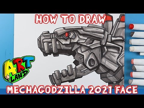 How to Draw MECHAGODZILLA 2021's FACE!!!