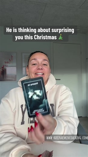 This person is planning something meaningful. His heart is guiding him toward creating a moment you will never forget. Spirit is showing warm intentions, love and a desire to make you feel cherished this Christmas.🤍✨ Follow for more soulmate and spiritual messages. 🔮 Book private readings and buy oracle decks 🌐 www.karinaemincoaching.com #ChristmasLove #SoulConnection #HolidaySurprise #LoveMessage #DivineTiming