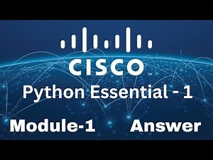 Cisco Python Essentials 1 - Module 1 Quiz Answers