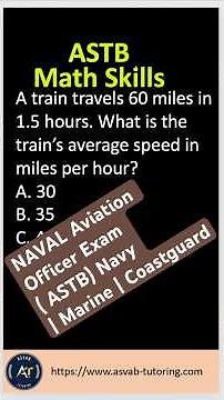 🚢 ASTB Math Skills Review!