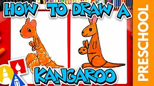 How To Draw A Kangaroo - Preschool - Art For Kids Hub -