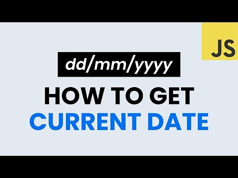 Get Current Date With Javascript | dd/mm/yyyy Format Date