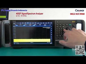 Tutorial Menggunakan Signal & Spectrum Analyzer Ceyear 4052 (2 Hz ~ 50 GHz)