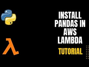 How To Install Python Library (Pandas) in Lambda | AWS Lambda Layers - The Easiest Way