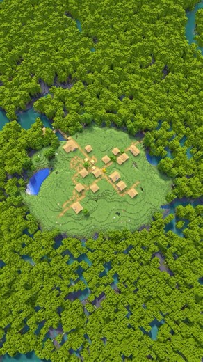 Minecraft Seed With A Village Surrounded by a Mangrove Swamp!