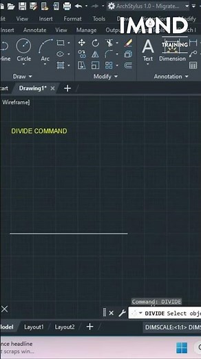 14. How to use Divide Command in AutoCAD
