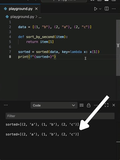 Clean Up Your Code With THIS #programming #python #coding Here is a simple trick to sort complex lists without writing messy, multi-line functions. Python Lambda Functions Explained Learn to use Lambda functions in Python to sort lists instantly with just one line of code. Master clean, professional coding skills!