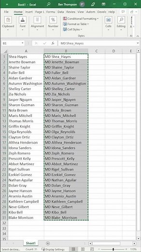 Easily Create Folders from a List in Excel - Tips and Tricks #shorts