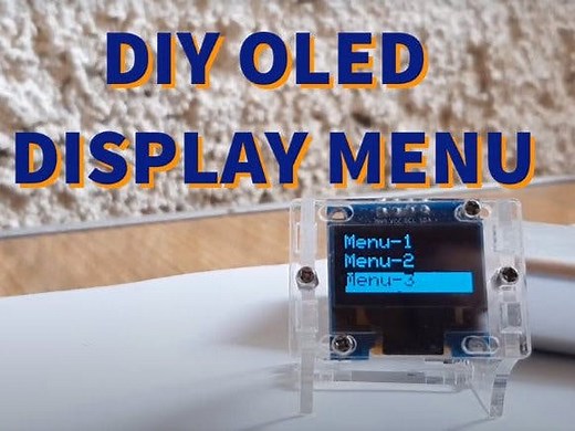 Arduino OLED Display Menu With Option to Select