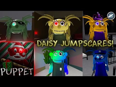 Roblox Puppet - ALL DAISY JUMPSCARES!