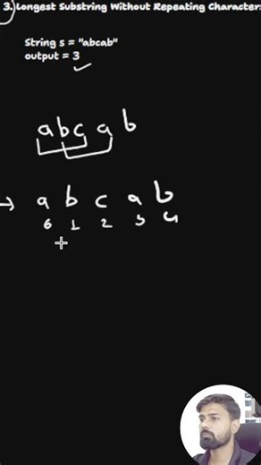 Leetcode 3: Longest Substring Without Repeating Characters | Java Solution #shorts