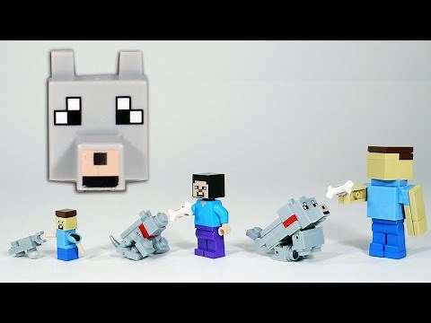 How To Build LEGO Minecraft Wolf / Dog