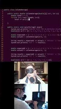 Blindfolded 2D Array Column Algorithm #java #coding #computerprogramming