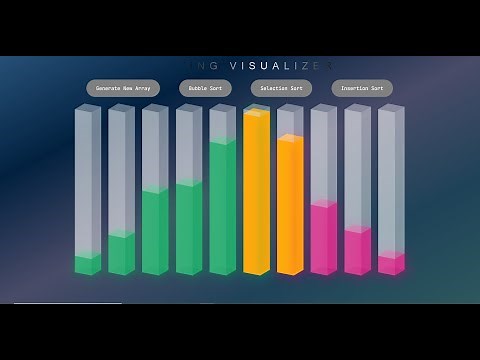 Sorting Algorithm Visualizer ( ReactJS )