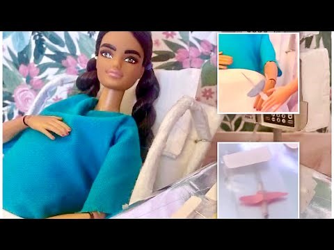 Pregnant Barbie gets IV for birth