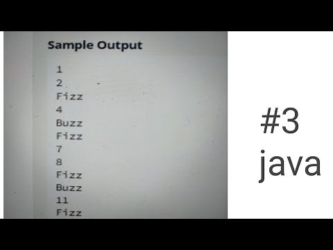 java : fizzbuzz problem ( hacker rank )