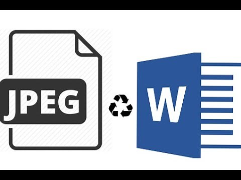 How to Convert a JPEG Document into an editable Word Document file very easy.