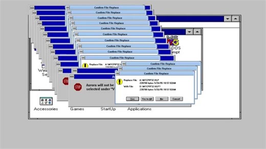 Windows 3.1 Crazy Error