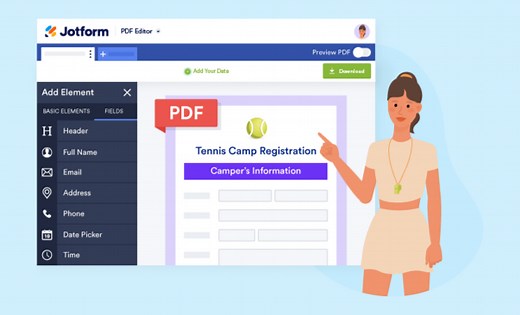 How to make a fillable PDF form without Acrobat | The Jotform Blog
