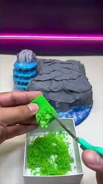 Amazing 3D Landscape Craft with Cardboard & Foam 🌄✨ | Waterfall, Hut & Tree DIY