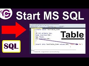 How to Create Table and Insert Record Using SQL Server Management Studio | ProgrammingGeek