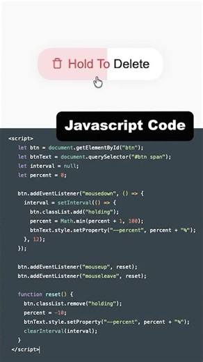 🤤🔥 This button animation is CRAZY with pure CSS + JS