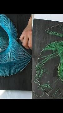 Spiral String Art - String Art Tutorial - DIY String Art || WooGlobe
