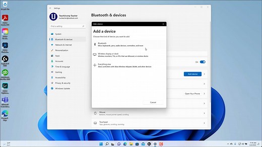 How to Add a Device in Windows 11 - Instructions - TeachUcomp, Inc.