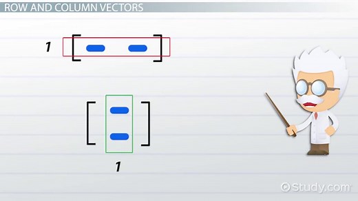 Difference Between a Row & Column Vector