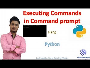 Executing Commands in CMD using Python || Multiple commands in one line in command prompt