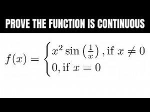Prove the Piecewise Function is Continuous with the Delta-Epsilon Definition of Continuity