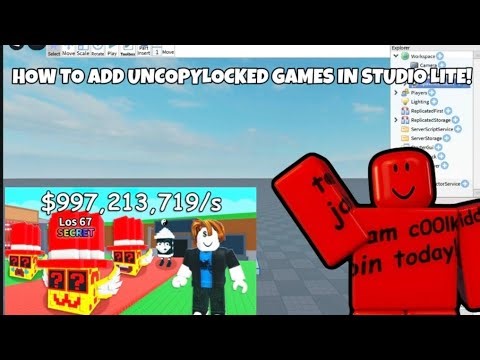 HOW TO ADD UNCOPYLOCKED GAMES IN STUDIO LITE!