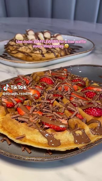 🎉 WAFFLE WEDNESDAY 🧇🔥 Come to Kaspa’s Reading 👀💖 Use code: WAFFLEWEDS on the Kaspa’s app to get Buy 1 Get 1 FREE on ANY waffle 🤯 📆 Every WEDNESDAY till 30th Nov 📲 APP orders ONLY Tag your WAFFLE date👇 #bogo #wafflewednesday #fry #reading #desserttiktok