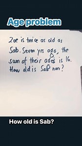 1.4K views · 11 reactions | Age problem | Math Problems PH | Facebook