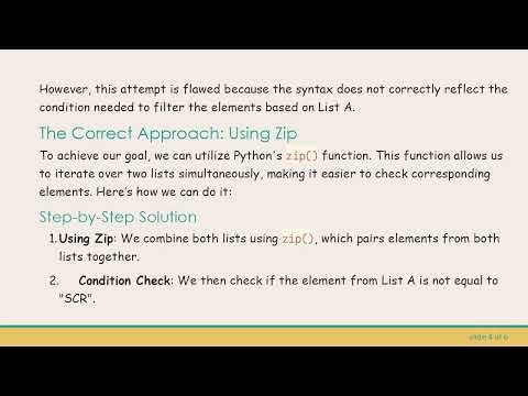 Understanding List Comprehension in Python: Conditionals Made Easy