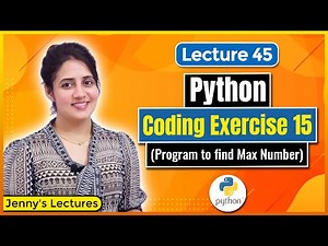 Coding Exercise for Beginners in Python |Exercise 15 | Python Tutorials for Beginners #lec45